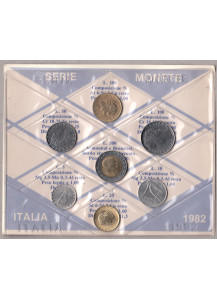 1982 - Serie monete  Fior di Conio 7 pezzi